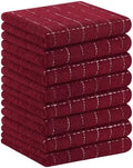 Homaxy 100% Cotton Terry Kitchen Towels, 8 Pack by Homaxy