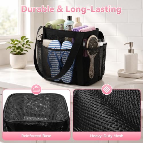YASONIC Double Handles Mesh Shower Caddy Portable - Image 4