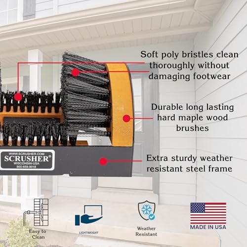 The Original Scrusher Boot & Shoe Cleaner, Durable Weather Resistant Outdoor - Image 3