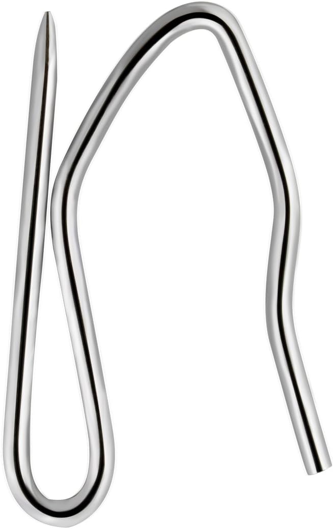 Nydotd 58PCS Rustproof Curtain Hooks, 1.2 Inch Stainless Steel Pin-On Hooks | - Image 7