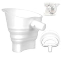 Foldable Flour Funnel for KitchenAid 4.5-5 Qt Tilt Head Stand Mixers, Silicone Funnel Stand Mixer Attachment Dishwasher-Safe