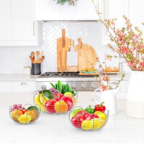 Simple Houseware Modern 3-Tier Hanging Fruit Basket - Image 5