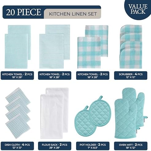 LANE LINEN Kitchen Towels and Dishcloths Sets - Image 2