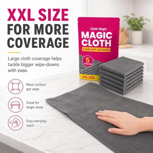 Gemie Magic Cleaning Cloth, GemieCloth Magic Cloth, Lint Free - Image 4