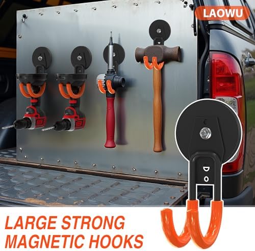 3 PCS Magnetic Garage Storage Hooks, Strong Magnetic Hooks Heavy Duty, Large - Image 5