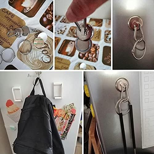Ant Mag Magnetic Hooks Heavy Duty Neodymium, 140LBS Swiveling Carabiner - Image 5