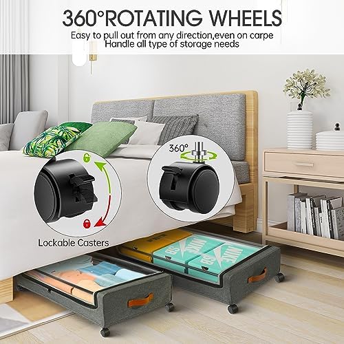 Yecaye 3 Pack Under Bed Storage - Image 3