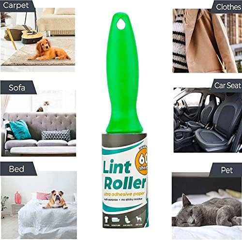 DecorRack Lint Roller with 2 Refills, 180 Sticky Sheets, Pet Hair - Image 3