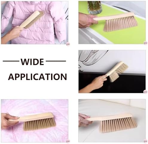 Wooden Bench Brush with Soft Bristles – 2 Pack Wide Table & Counter Dusting - Image 4