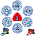 6 Pack Spin Mop Head Replacements by Kimmkco