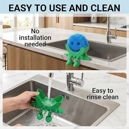 Creative Drainage Sponge Holder: Traceless Glue, 3D Printed Funny Kitchen Sink - Image 6