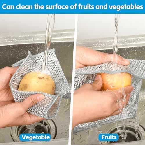 24Pack Multipurpose Wire Dishwashing Rags, Upgrade Non Scratch Wire Dishcloth - Image 3