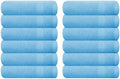 GLAMBURG Ultra Soft 12-Piece Washcloths Set 13x13-100% Ringspun Cotton by GLAMBURG