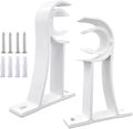 KOLAKO Curtain Rod Bracket White Curtain Rod Holders Brackets Heavy Duty Single by KOLAKO