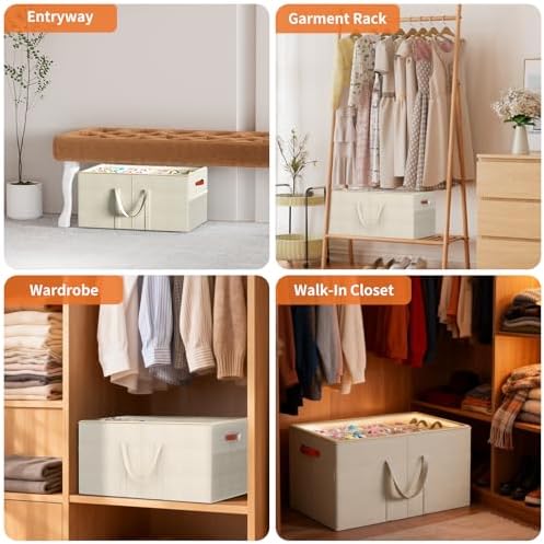 Aokeyee 2 Pack Shoe Organizer for Closet, Large Shoe Storage Box - Image 7