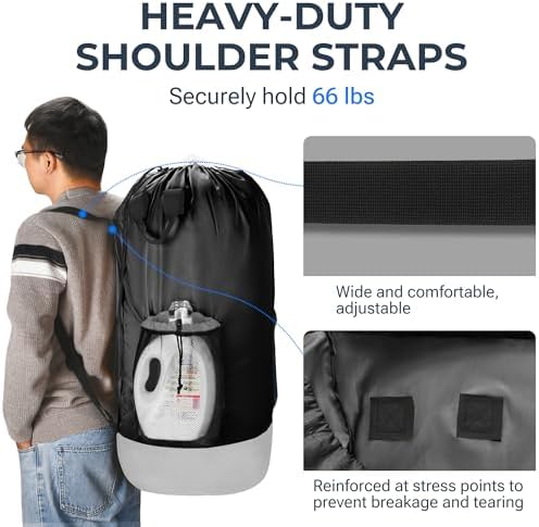 Large Heavy Duty Backpack Laundry Bag - Image 3
