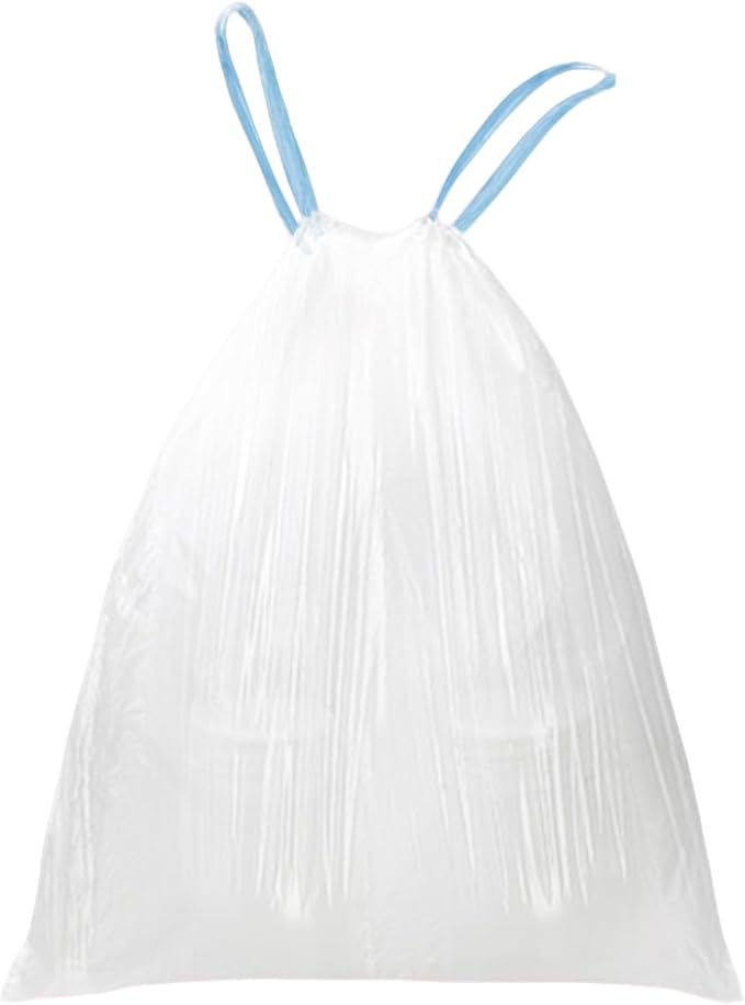 WAIKAS 6 Gallon Trash Bags Drawstring, Garbage Bags by BUYITNOW