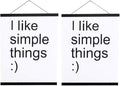 2 Pack Magnetic Poster Hanger Frame, 13x19 13x22 13x24 Light Wood Wooden Magnet Canvas Artwork Print Dowel Poster Hangers Frames Hanging Kit (Black, 13", 2 Packs)