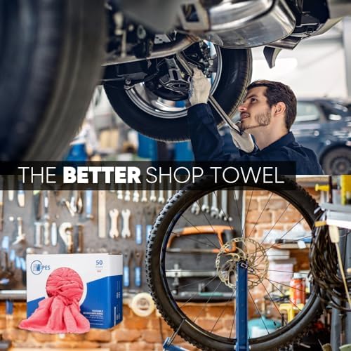 Microfiber Wholesale Microfiber Shop Towels | MWipes Reusable Red Shop Rags | - Image 2