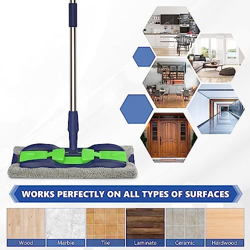 Microfiber Mops for Floor Cleaning: Flat Floor Mop - Image 4