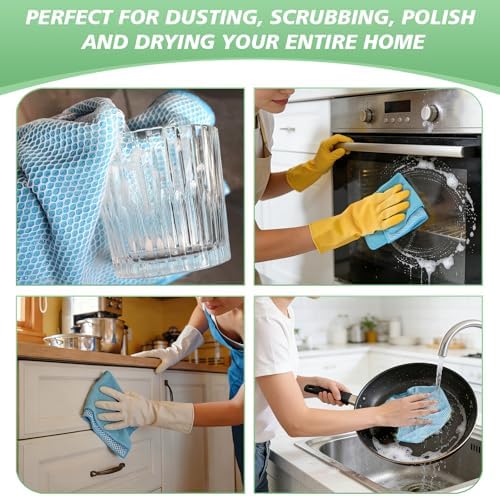 SINLAND Dish Cloth for Washing Dishes Kitchen Washcloth Cleaning Cloth - Image 7