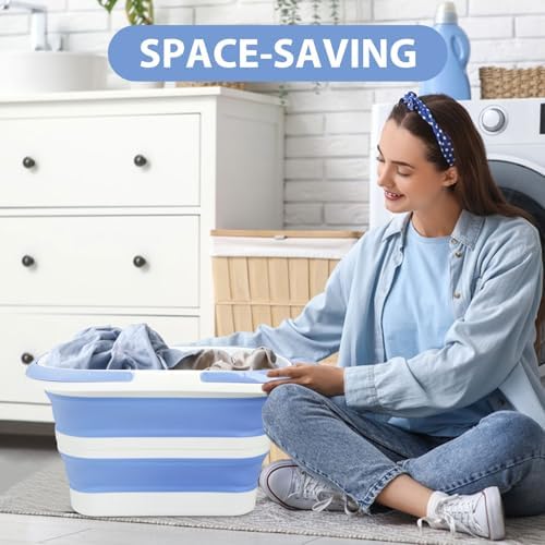 Collapsible Mop Bucket 4.2 Gallon, Space-Saving Foldable Cleaning Bucket - Image 3