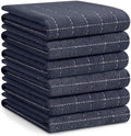 Homaxy 100% Cotton Terry Kitchen Towels, Large 6 Pack, Dark Grey by Homaxy