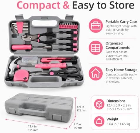 62-Piece Household Tool Kit - Image 3