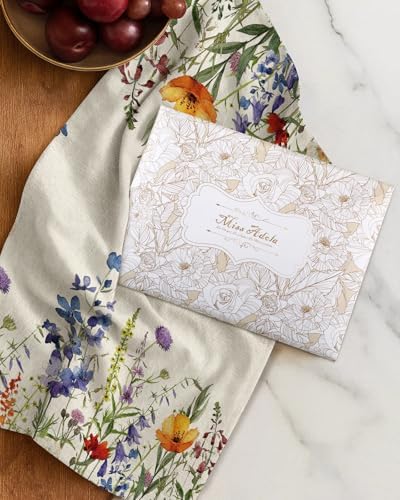 Miss Adola Flour Sack Kitchen Towels Set of 2, Wildflower - Image 6