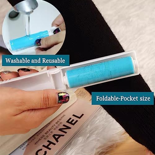 NUOBUT 8" Large Reusable Lint Roller, 1 Large, 1 Refill & 2 Mini Rollers - Image 5
