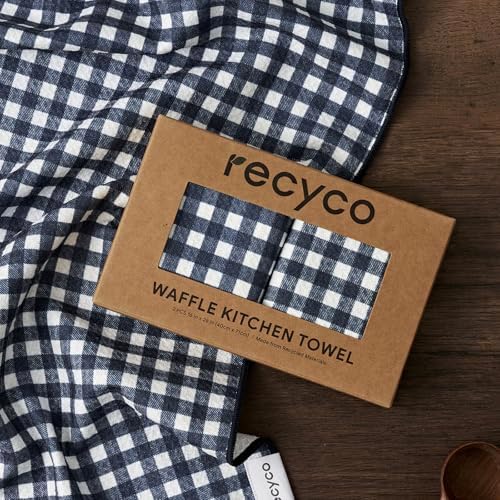 RECYCO Waffle Kitchen Towel Set of 2 - Image 7