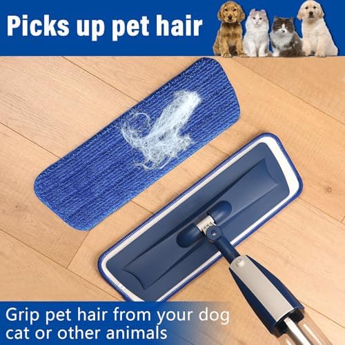 16.5" Microfiber Mop Pads Refills, 4 Pack Reusable Replacement Heads​​ - Image 4