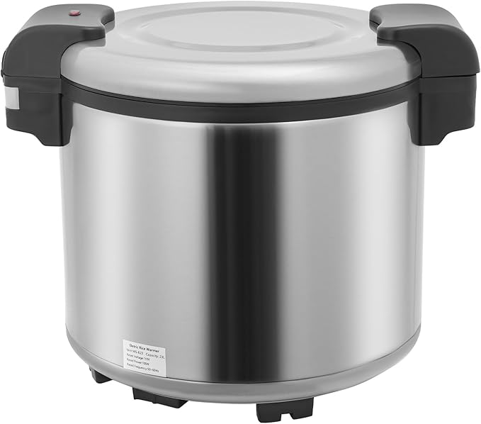 23L/6Gal Commercial Electric Rice Warmer, Large Capacity Commercial Rice Cooker & Warmer, Professional Industrial Rice Cooker, Electric Rice Food Warmer with Hinged Cover, Easy One-Touch Operation