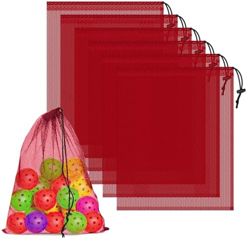 6 Pack Mesh Drawstring Bags by COIDEA