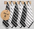 Urban Villa Kitchen Towels Cotton Dish Towels 12”x12” Black White by CottonTrends