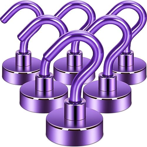 Neosmuk Magnetic Hooks for Cruise Cabins, 30lb Heavy Duty, 6 Pack by Neosmuk