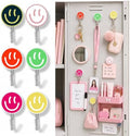 Leinuosen 6 Pcs Smile Face Magnetic Locker Hooks by Leinuosen