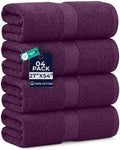 DAN RIVER 600 GSM Cotton Large Bath Towels Set of 4, 27 x 54 Inches by DanRiver