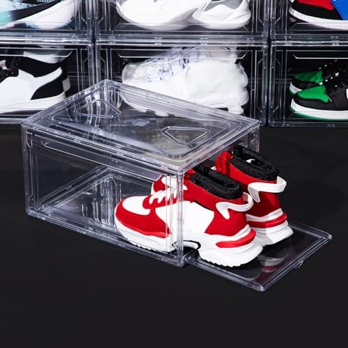 12 Pack Acrylic Shoe Boxes, Shoe Containers, Shoe Display Case, Sneaker Storage - Image 3