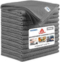 Microfiber Cleaning Cloth, 12 Pack Grey Cleaning Rags, Reusable Microfiber by HOMERHYME