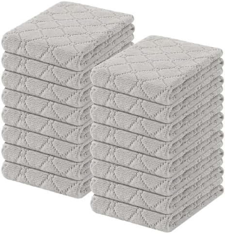 Homaxy Super Soft 16 Pack Coral Velvet Dish Cloths by Homaxy
