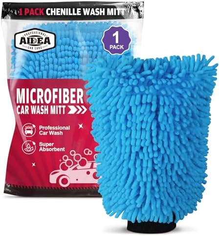 AIDEA Car Wash Mitt Microfiber, Car Wash Brush, 7.12''X10.14'' by AIDEAHOME