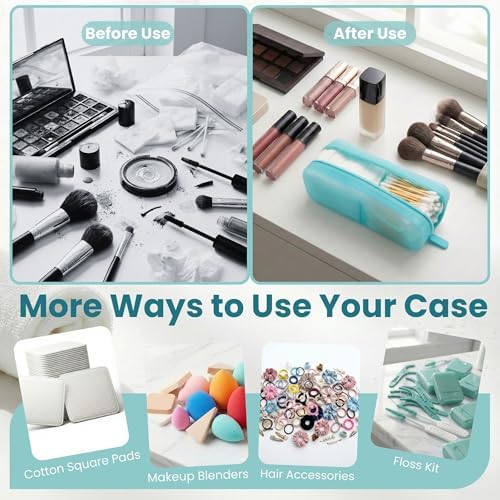 Cotton Pad Swab Travel Case, 2-in-1 Waterproof Organizer - Image 6