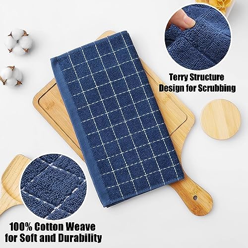 Homaxy 100% Cotton Terry Kitchen Dish Cloths, 18 Pack - Image 2