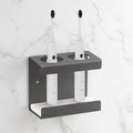Electric Toothbrush Holder Wall Mount 2-Slot, Stainless Steel, Fits Handles by Adorila