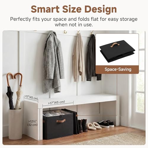 StorageWorks 2-Pack 32-Pair Fabric Shoe Storage Bins - Image 7