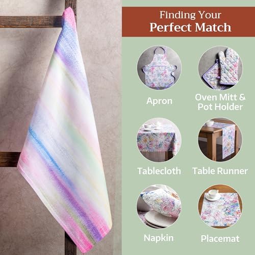 Maison d' Hermine Kitchen Towels Set of 3 Reusable 100% Cotton 27.50" x 20" - Image 6