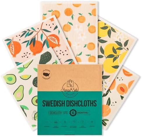 Harps&Seb Swedish Dishcloths for Kitchen Dish Towels by HarpsSeb