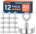 FINDMAG Magnet Hooks, 80LB+ Magnetic Hooks by FINDMAG