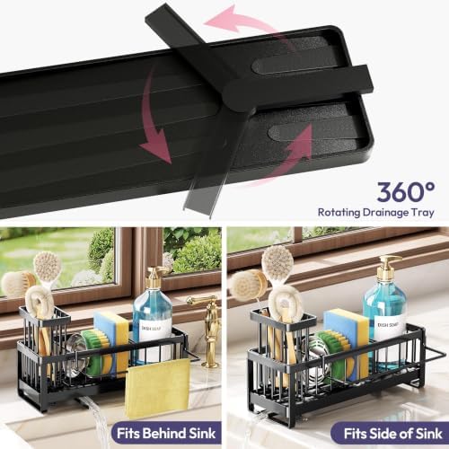 SWTYMIKI Sponge Holder for Kitchen Sink - Image 2